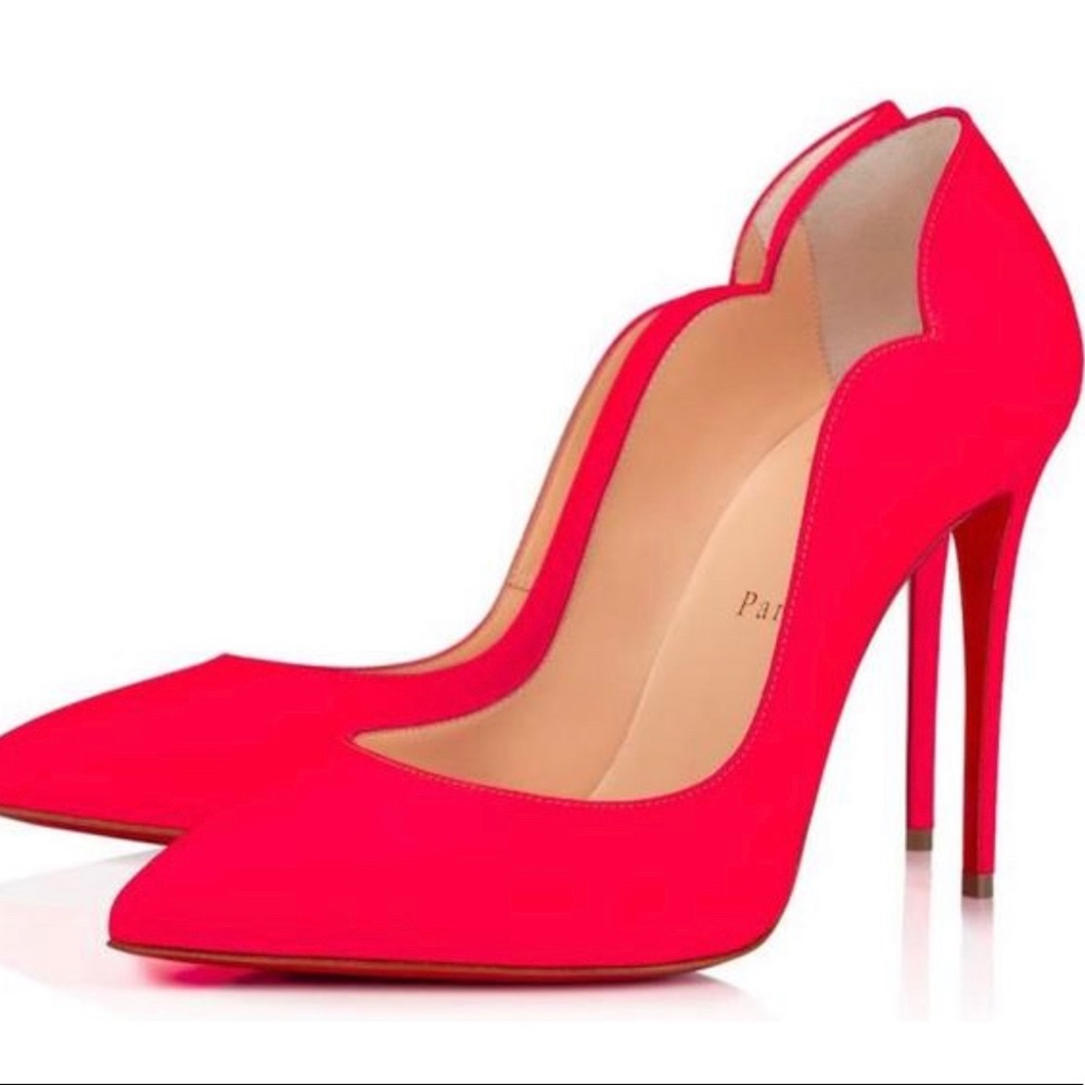 Christian Louboutin Neon Hot Chick 100 MM